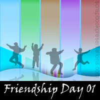 Free Friendship Day Scrapbook Backdrop, Paper, Book Downloads
