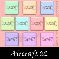 Free Aircraft SnagIt Stamps, Scrapbooking Printables Download