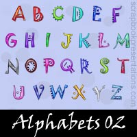 alphabets scrapbooking