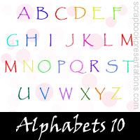 Free Alphabets SnagIt Stamps, Scrapbooking Printables Download