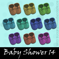 Free Baby Shower SnagIt Stamps, Scrapbooking Printables Download