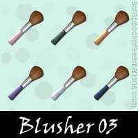 Free Blusher Embellishments, Scrapbook Downloads, Printables, Kit