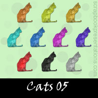 Free Cat Embellishments, Scrapbook Downloads, Printables, Kit