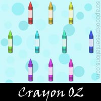 Free Crayon Embellishments, Scrapbook Downloads, Printables, Kit