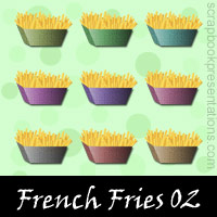 Free French Fries SnagIt Stamps, Scrapbooking Printables Download