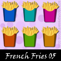 Free French Fries SnagIt Stamps, Scrapbooking Printables Download