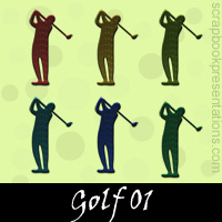 Free Golf Embellishments, Scrapbook Downloads, Printables, Kit