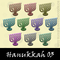 Free Hanukkah Embellishments, Scrapbook Downloads, Printables, Kit