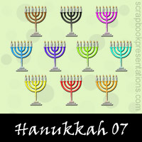 Free Hanukkah SnagIt Stamps, Scrapbooking Printables Download