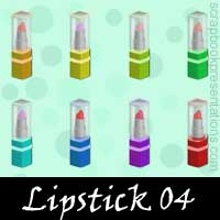 Free Lipstick SnagIt Stamps, Scrapbooking Printables Download