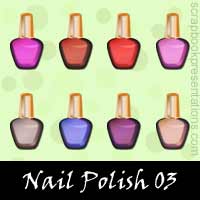 Free Nail Polish Embellishments, Scrapbook Downloads, Printables, Kit