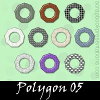 Free Polygon Embellishments, Scrapbook Downloads, Printables, Kit