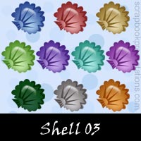 Free Shell SnagIt Stamps, Scrapbooking Printables Download