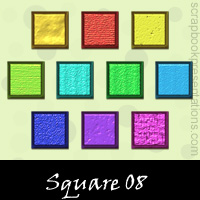 Free Square Embellishments, Scrapbook Downloads, Printables, Kit