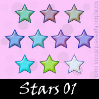 Free Star Embellishments, Scrapbook Downloads, Printables, Kit