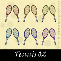 Free Tennis SnagIt Stamps, Scrapbooking Printables Download
