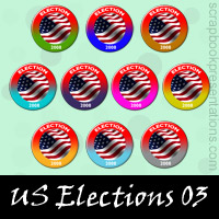 Free US Elections SnagIt Stamps, Scrapbooking Printables Download