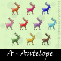 Free Antelope SnagIt Stamps, Scrapbooking Printables Download