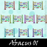 Free Abacus Embellishments, Scrapbook Downloads, Printables, Kit
