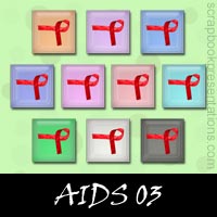 Free AIDS Embellishments, Scrapbook Downloads, Printables, Kit