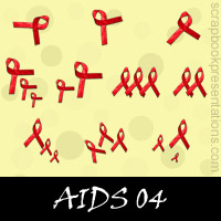 AIDS Scrapbook Embellishments