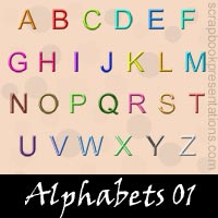 Free Alphabets Embellishments, Scrapbook Downloads, Printables, Kit