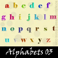 Free Alphabets SnagIt Stamps, Scrapbooking Printables Download