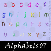 Free Alphabets SnagIt Stamps, Scrapbooking Printables Download