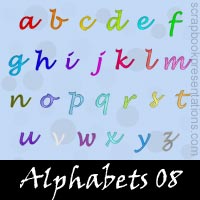 Free Alphabets SnagIt Stamps, Scrapbooking Printables Download