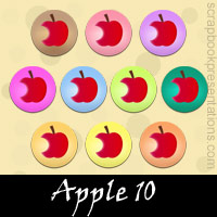 Free Apple Embellishments, Scrapbook Downloads, Printables, Kit