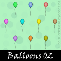 Free Balloons Embellishments, Scrapbook Downloads, Printables, Kit