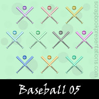 Free Baseball Embellishments, Scrapbook Downloads, Printables, Kit