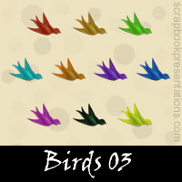 Free Birds Embellishments, Scrapbook Downloads, Printables, Kit
