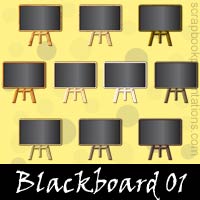 Blackboard SnagIt Stamps, Scrapbooking Printables Download