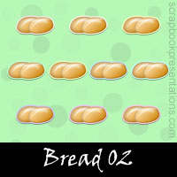 Free Bread Embellishments, Scrapbook Downloads, Printables, Kit