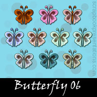Free Butterfly SnagIt Stamps, Scrapbooking Printables Download