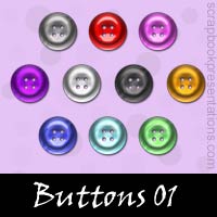 Free Button Embellishments, Scrapbook Downloads, Printables, Kit