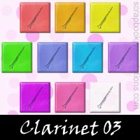 Free Clarinet SnagIt Stamps, Scrapbooking Printables Download