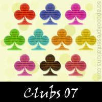 Free Playing Cards: Clubs Embellishments, Scrapbook Downloads, Printables, Kit