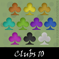 Free Playing Cards: Clubs Embellishments, Scrapbook Downloads, Printables, Kit 