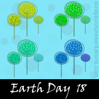 Free Earth Day SnagIt Stamps, Scrapbooking Printables Download