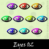 Free Eye Embellishments, Scrapbook Downloads, Printables, Kit