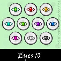 Free Eye Embellishments, Scrapbook Downloads, Printables, Kit