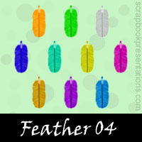 Free Feather SnagIt Stamps, Scrapbooking Printables Download