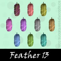 Free Feather SnagIt Stamps, Scrapbooking Printables Download