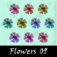 Free Flowers Embellishments, Scrapbook Downloads, Printables, Kit