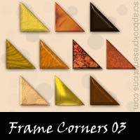 Free Frame Corners Embellishments, Scrapbook Downloads, Printables, Kit