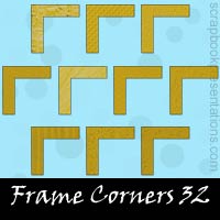 Free Frame Corner Embellishments, Scrapbook Downloads, Printables, Kit