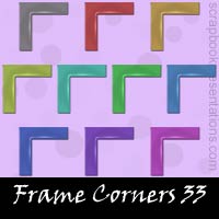 Free Frame Corner Embellishments, Scrapbook Downloads, Printables, Kit