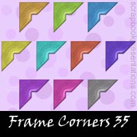 Free Frame Corner Embellishments, Scrapbook Downloads, Printables, Kit